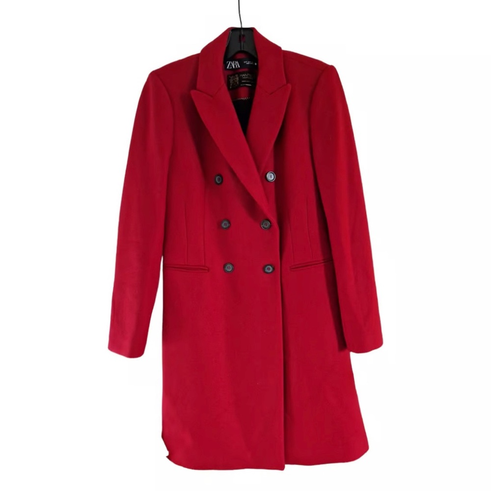 Zara Cherry Red Coat